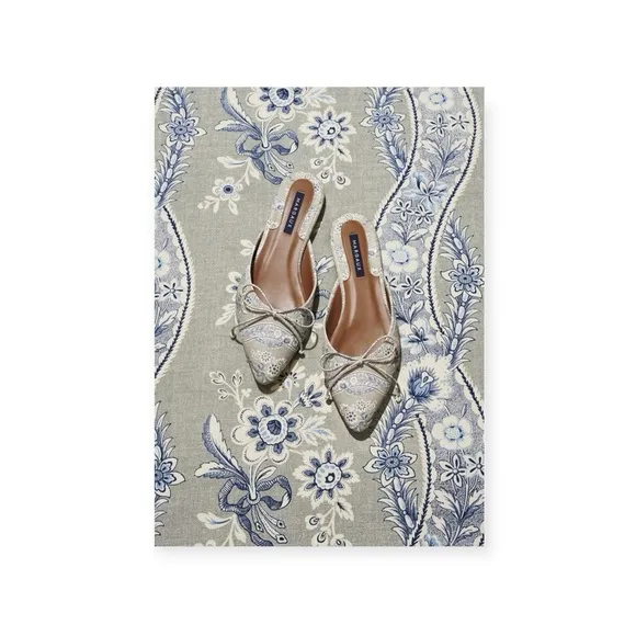new Margaux x Schumacher Collab𖡛 Le Castellet Ballet Mule 𖡛 Gris Bleu 𖡛 41.5N