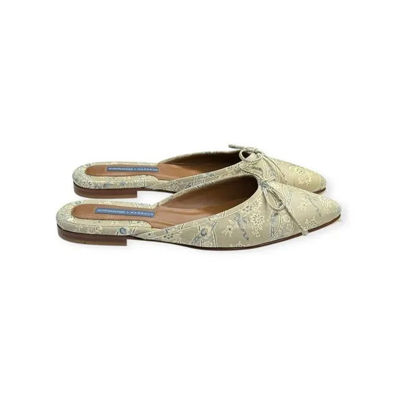 new Margaux x Schumacher Collab𖡛 Le Castellet Ballet Mule 𖡛 Gris Bleu 𖡛 41.5N