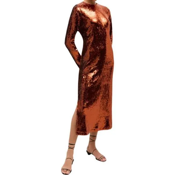 NEW MARIE OLIVER bentley dress in cinnamon