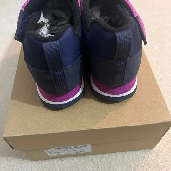 NEW Merrell Women's Alpine Moc Strap Polar Slip On Sneakers Retro Navy Sz 8