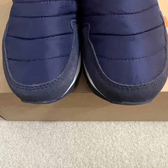 NEW Merrell Women's Alpine Moc Strap Polar Slip On Sneakers Retro Navy Sz 8