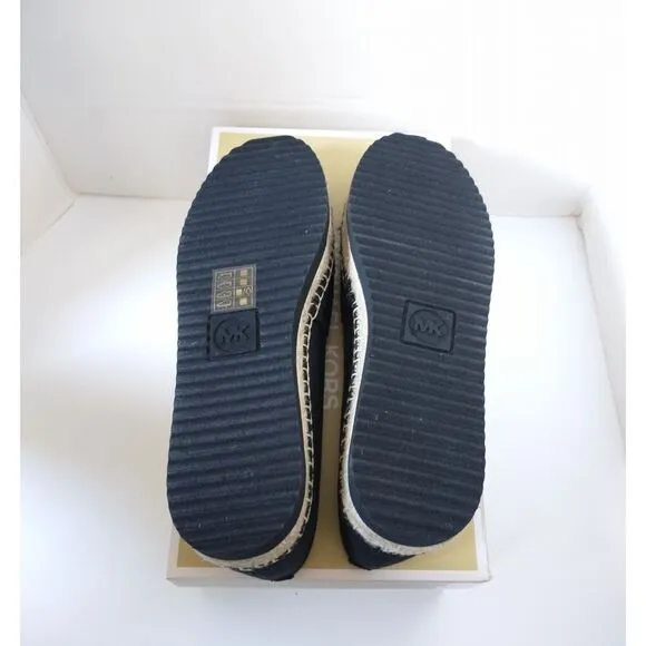 New! MICHAEL KORS Women's Vicky Espadrille Flats Shoes Black Size 9.5