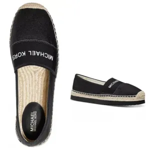 New! MICHAEL KORS Women's Vicky Espadrille Flats Shoes Black Size 9.5