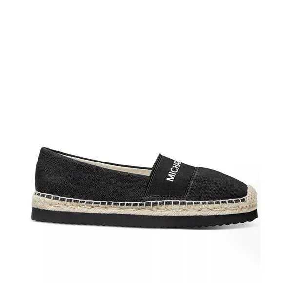 New! MICHAEL KORS Women's Vicky Espadrille Flats Shoes Black Size 9.5