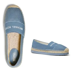 New! MICHAEL KORS Women's Vicky Espadrille Flats Shoes Denim Blue Size 9