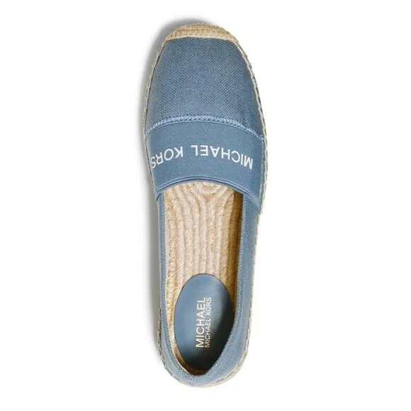 New! MICHAEL KORS Women's Vicky Espadrille Flats Shoes Denim Blue Size 9