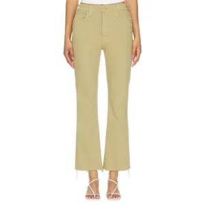 NEW MOTHER tripper flood fray jeans in cedar