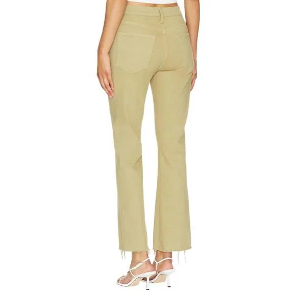 NEW MOTHER tripper flood fray jeans in cedar
