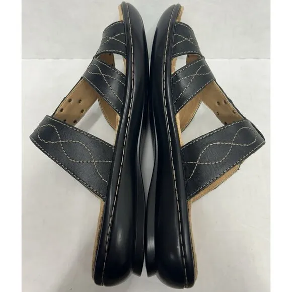 NEW Naturalizer Journie N5 Comfort Sandal Slides Womens Size 9.5M Black Casual