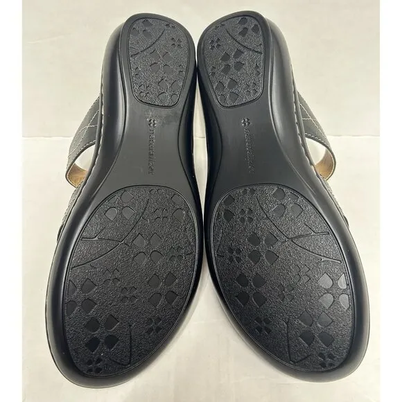 NEW Naturalizer Journie N5 Comfort Sandal Slides Womens Size 9.5M Black Casual
