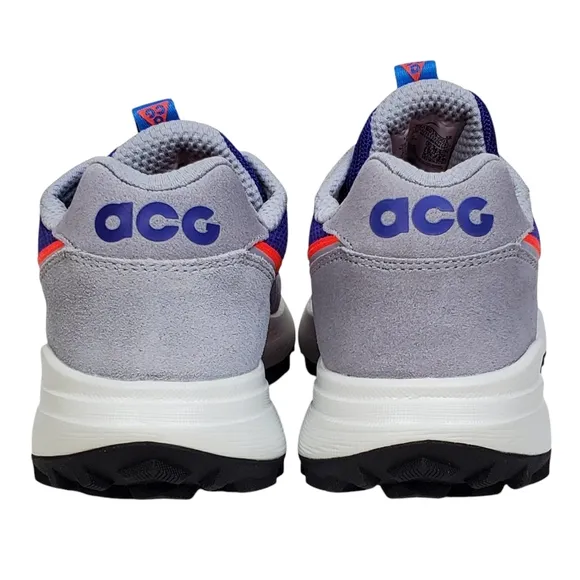 New Nike Acg lowcate sneakers men size 8 wolf grey bright crimson lace up suede