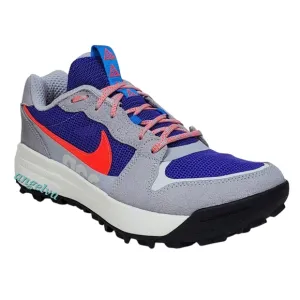 New Nike Acg lowcate sneakers men size 8 wolf grey bright crimson lace up suede