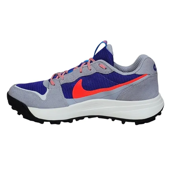 New Nike Acg lowcate sneakers men size 8 wolf grey bright crimson lace up suede