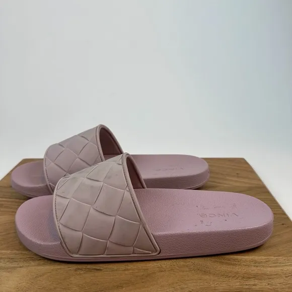 New NWOB Mens Vince Watley Purple Weave Comfort Casual Slides Sandals Size 12 M