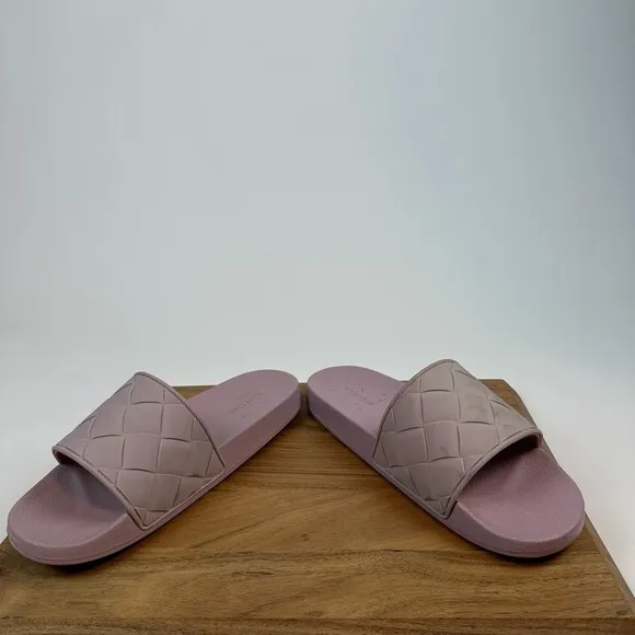 New NWOB Mens Vince Watley Purple Weave Comfort Casual Slides Sandals Size 12 M
