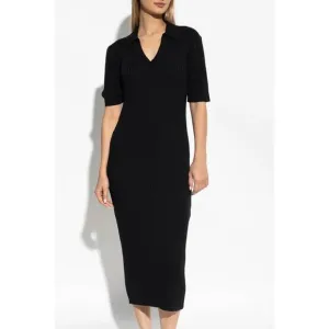 NEW OFFICINE GÉNÉRALE maissa polo dress in black