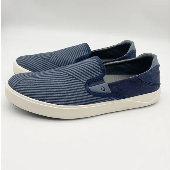 New!! Olukai Lae'ahi Lole trench blue slip ons. Size 10.5