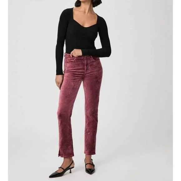 NEW PAIGE cindy jeans with twisted seam in rose tea