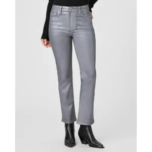 NEW PAIGE claudine jeans in silver shimmer