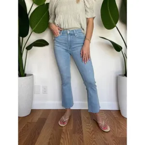 NEW PAIGE vintage colette raw hem jeans in park ave