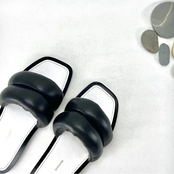 NEW Puffy Lambskin Leather Sandals by Proenza Schouler