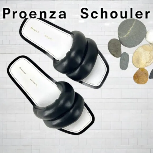 NEW Puffy Lambskin Leather Sandals by Proenza Schouler