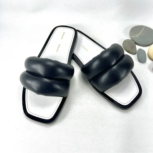 NEW Puffy Lambskin Leather Sandals by Proenza Schouler