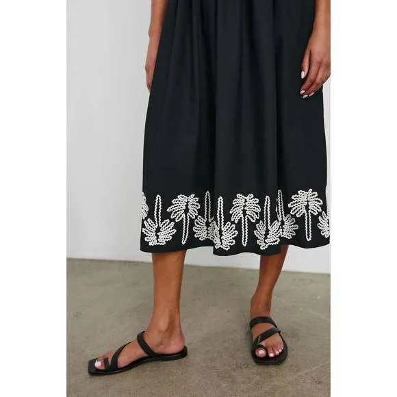 NEW RAILS baja dress in black/ivory