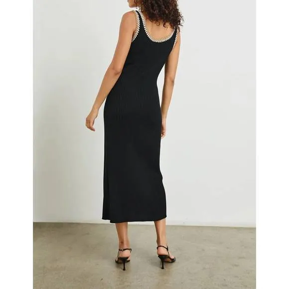 NEW RAILS colleen tank midi-dress in black