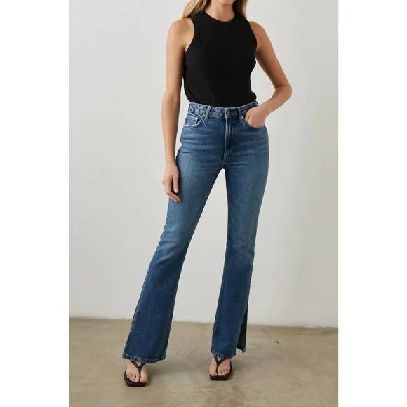 NEW RAILS sunset jeans in navy stone dark wash