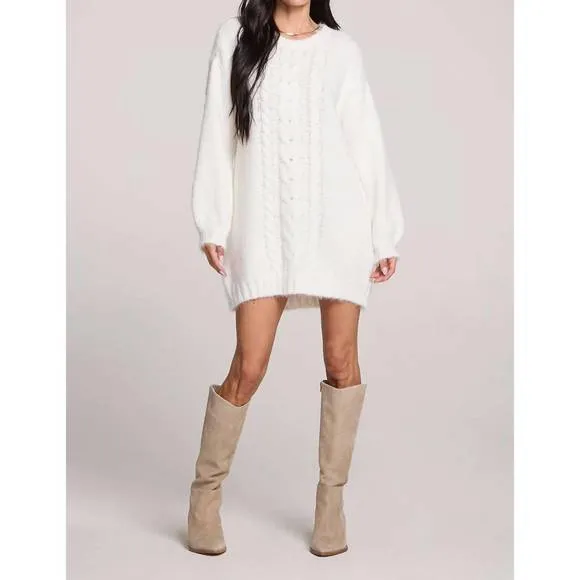 NEW SALTWATER LUXE macy sweater dress in natural