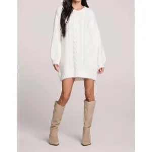 NEW SALTWATER LUXE macy sweater dress in natural