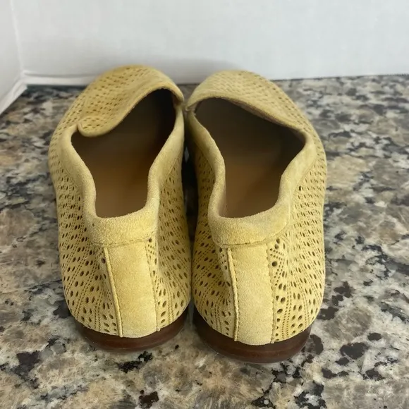 New Sample Shoe  NYDJ - Suede Perforated Loafers - Denver Honey Gold 6