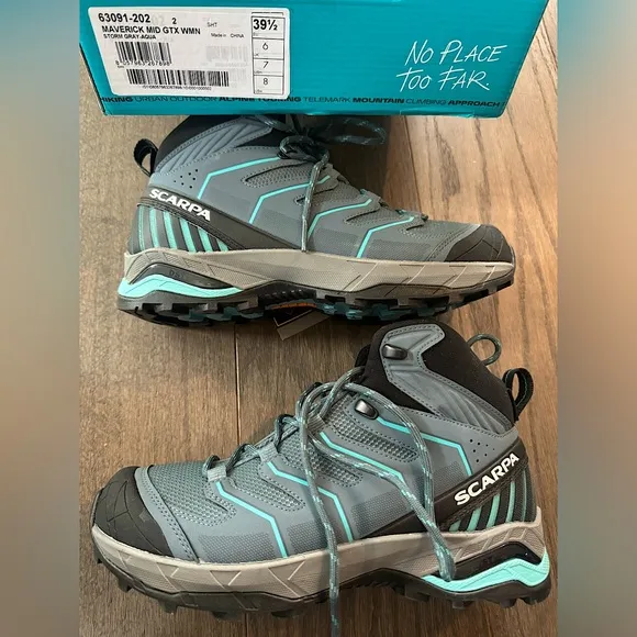 New! 🥾⛰️🏜️SCARPA GORE-TEX Hiking Boots size 39.5