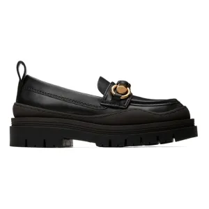NEW See by Chloé Black Lylia Lug Loafers Black Size 40 10