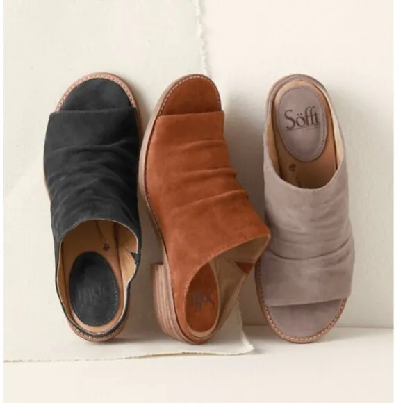 new Sofft Netta Women’s GENUINE SUEDE Sandals 492S0