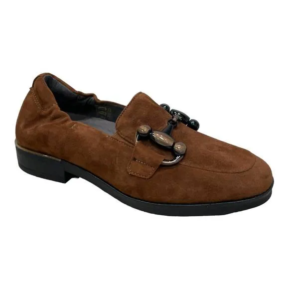 NEW SOFTWAVES women's gladis loafers in cognac