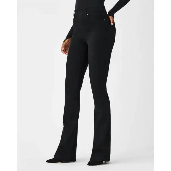 NEW SPANX everywear black flare jeans in black