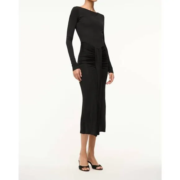 NEW STAUD gres dress in black