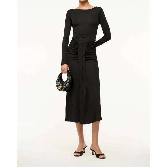NEW STAUD gres dress in black