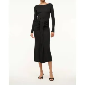 NEW STAUD gres dress in black