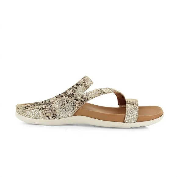 NEW STRIVE women's trio sandals in met snake