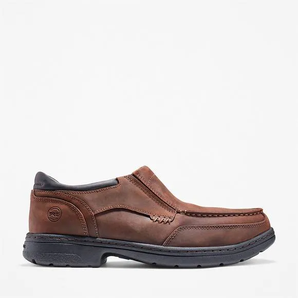 NEW TIMBERLAND men's branston casual alloy toe work shoe in brown