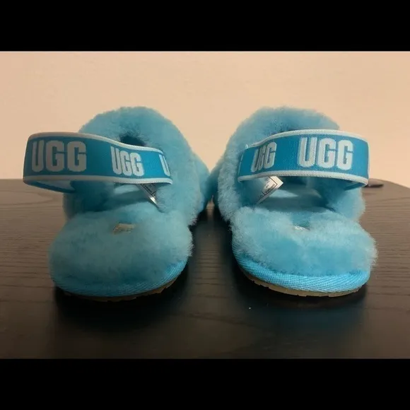New TODDLER KIDS UGG OH YEAH OASIS BLUE SANDALS SLIDE SLIPPER # boy girl unisex
