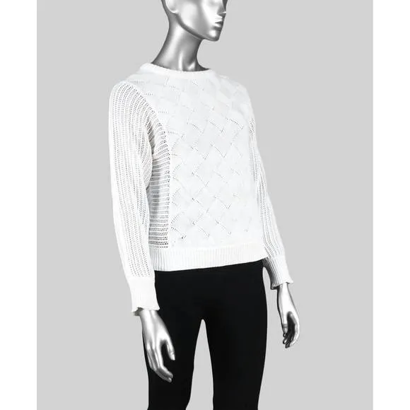 NEW TRIBAL long dolman sleeve sweater in eggshell