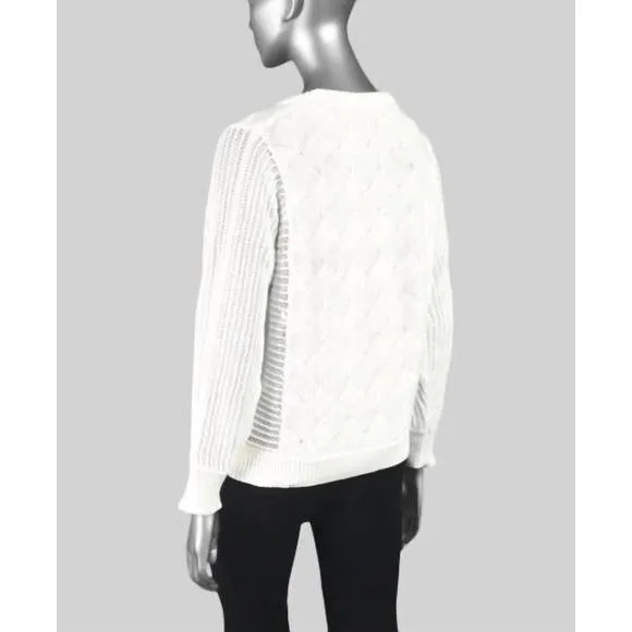 NEW TRIBAL long dolman sleeve sweater in eggshell