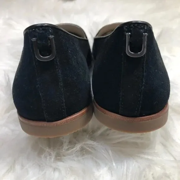 NEW UGG Bonnie Suede Loafers Black Womens 6.5