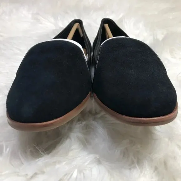 NEW UGG Bonnie Suede Loafers Black Womens 6.5