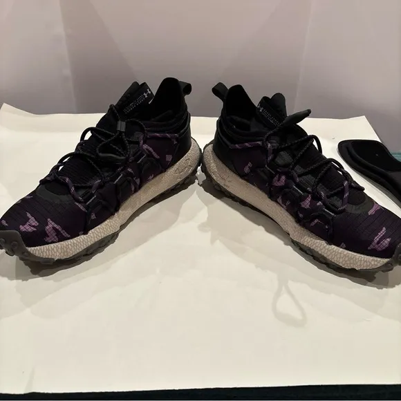 NEW Under Armour HOVR Summit Fat Tire Purple Camo Men’s Size 12.5 With Cuffs