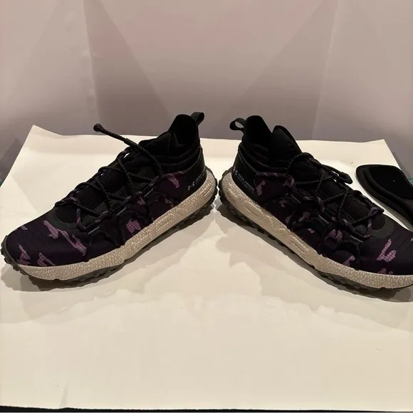 NEW Under Armour HOVR Summit Fat Tire Purple Camo Men’s Size 12.5 With Cuffs